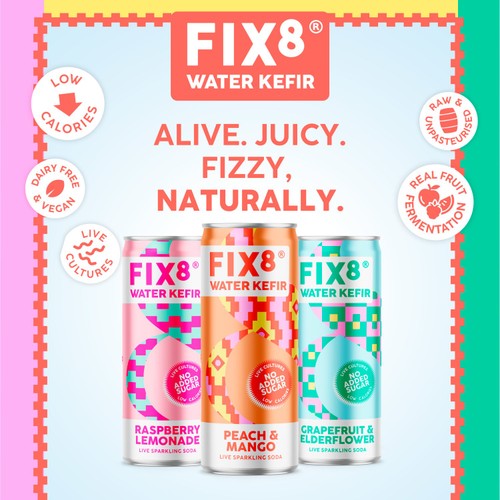 Fix8 Water Kefir Peach + Mango thumbnail 4