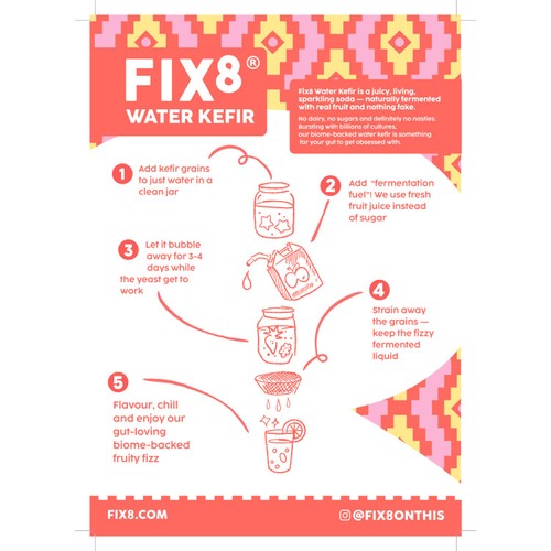 Fix8 Water Kefir Grapefruit Elderflower thumbnail 7