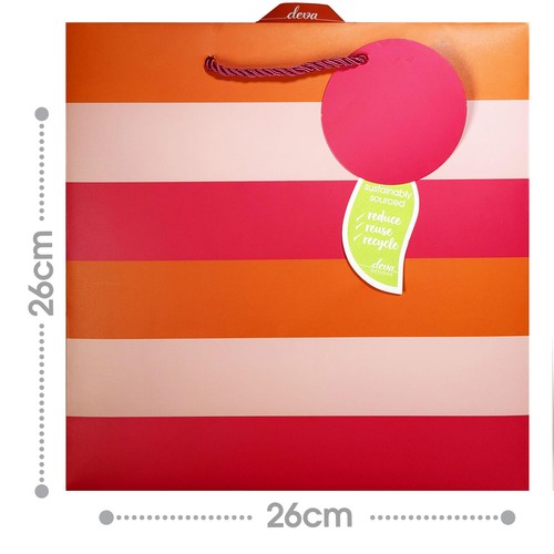 Deva Medium Square Stripe Pink Bag thumbnail 2