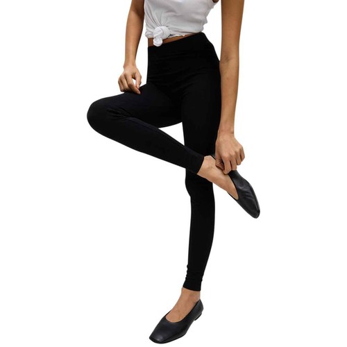 M&S Womens High Waisted Leggings, 14 Short, Black thumbnail 3
