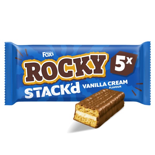 Fox's Biscuits Rocky STACK'd Vanilla Cream Flavour Biscuit Bars