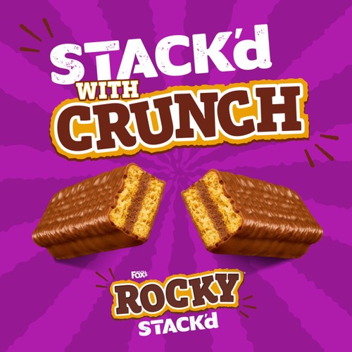 Fox's Biscuits Rocky STACK'd Chocolate Cream Flavour Biscuit Bars thumbnail 2
