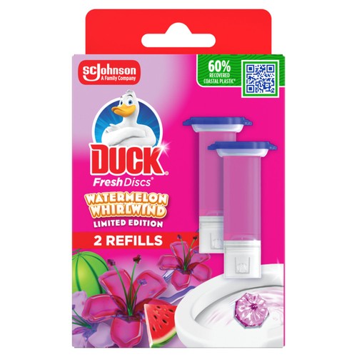 Duck Fresh Disc Duo Refills Watermelon Whirlwind
