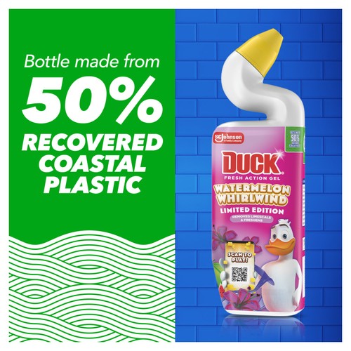 Duck Deep Action Gel Toilet Liquid Cleaner Watermelon Whirlwind thumbnail 2