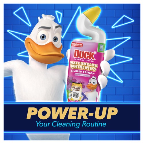 Duck Deep Action Gel Toilet Liquid Cleaner Watermelon Whirlwind thumbnail 3