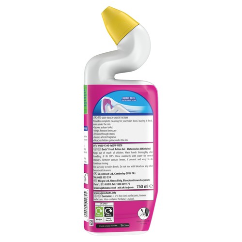 Duck Deep Action Gel Toilet Liquid Cleaner Watermelon Whirlwind thumbnail 8