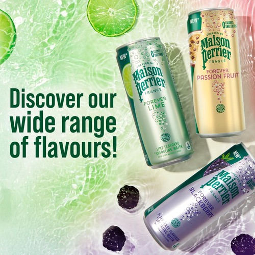 Maison Perrier Forever Lime Sparkling Water cans thumbnail 4