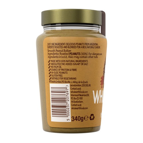 Whole Earth 100% Smooth Peanut Butter thumbnail 2