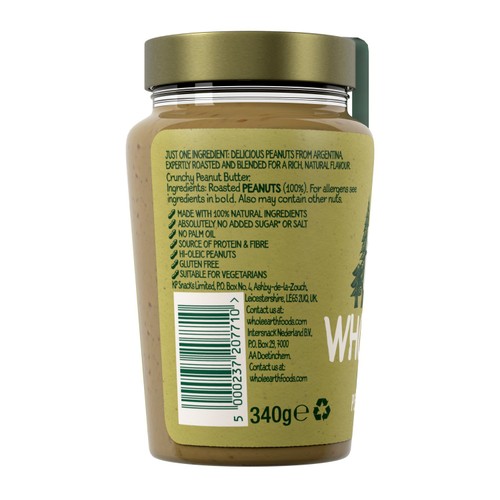 Whole Earth 100% Crunchy Peanut Butter thumbnail 2