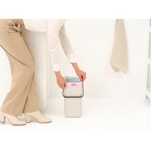 Brabantia Sort & Go Waste Bin Soft Beige 12 Litre thumbnail 4