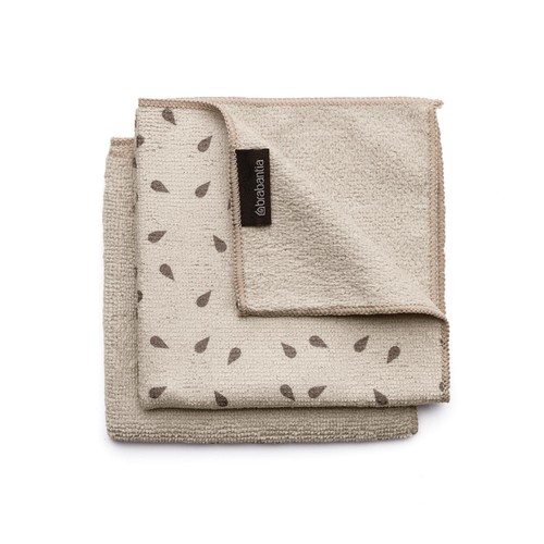 Brabantia Microfibre Dish Cloths Soft Beige