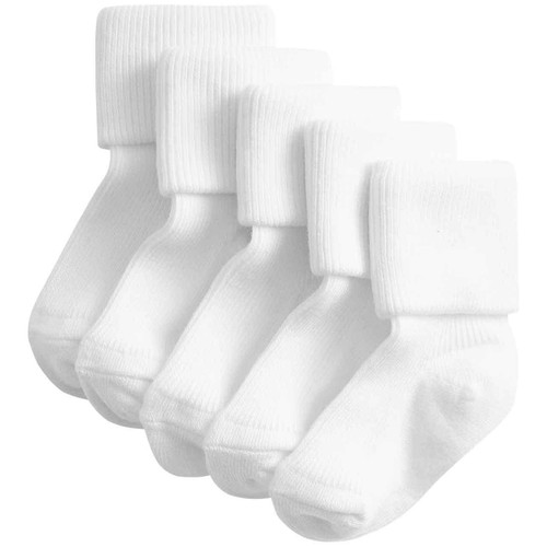 M&S Unisex Cotton Rich Baby Socks, 12-24 M, White