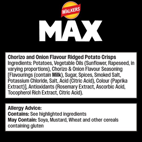 Walkers Max Portuguese Chorizo & Onion thumbnail 3