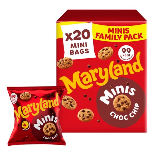 Maryland Cookies Minis Chocolate Chip Family Pack 20 Multipacks