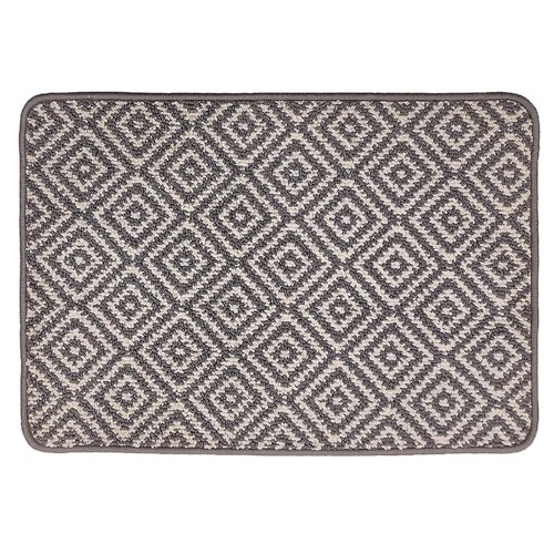 Mighty Mats Geo Soft Loop Mat Light Grey/White Geo