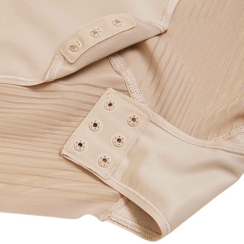 M&S Womens Body Define Firm Control Bodysuit, 16, Rose Quartz thumbnail 5