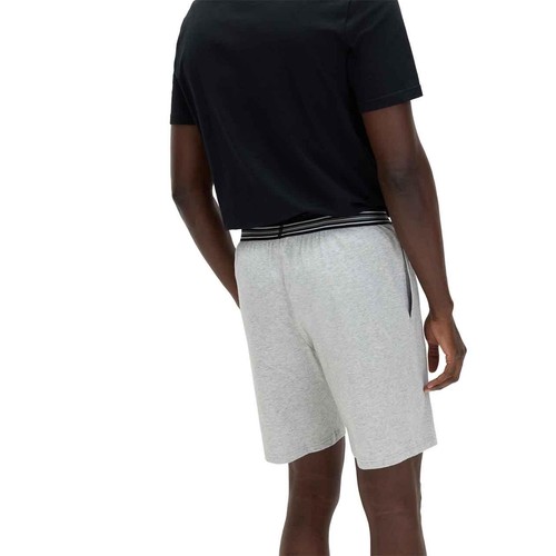 M&S Mens Pure Cotton Jersey Pyjama Shorts, L, Grey Mix thumbnail 4