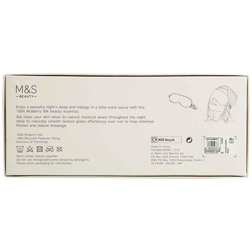 M&S Pure Mulberry Silk Eye Mask, Mink thumbnail 5