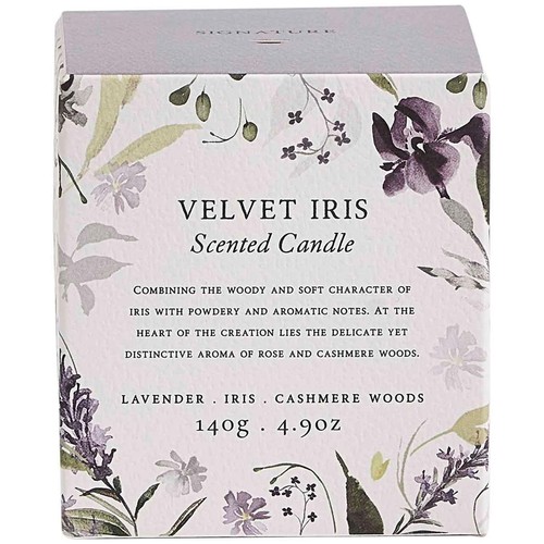 M&S Velvet Iris Scented Candle, Purple thumbnail 3
