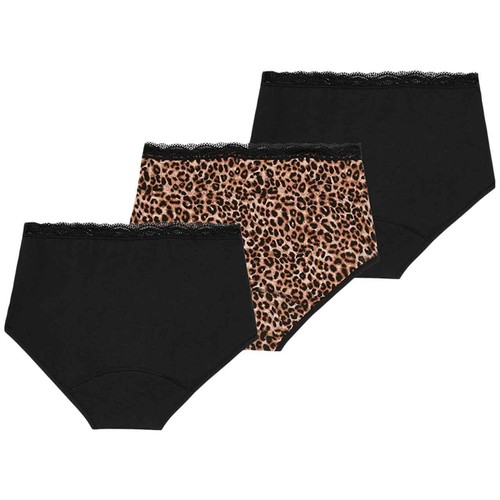 M&S Womens Heavy Absorbency Period Full Briefs, Size 10, Black Mix