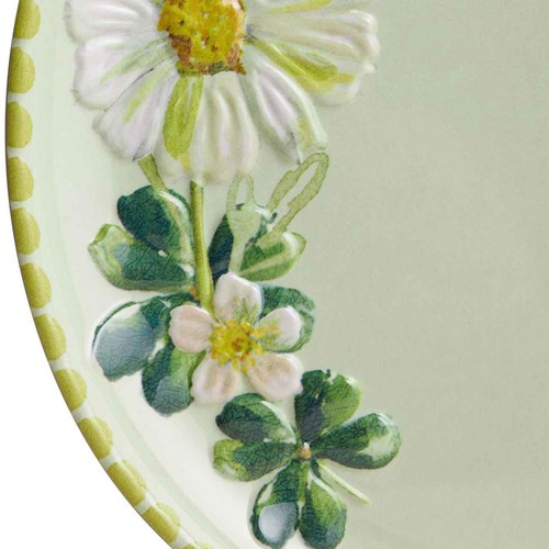 M&S Floral Melamine Picnic Side Plate Set, Green Mix thumbnail 3