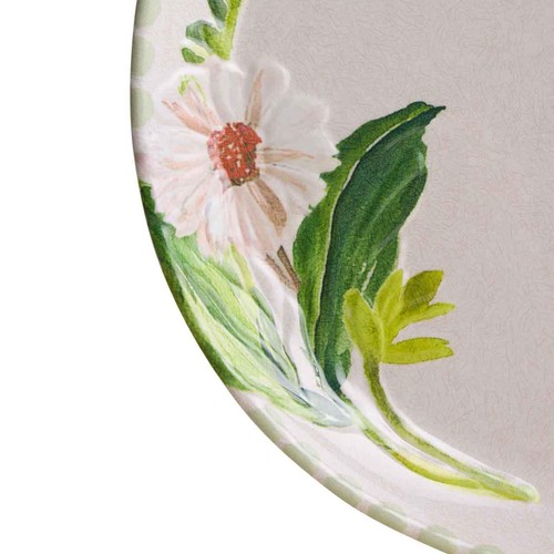 M&S Floral Melamine Dinner Plate Set, Green thumbnail 4
