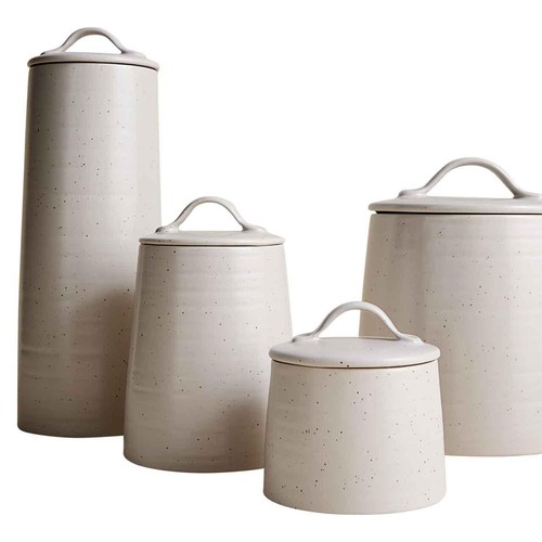 M&S Medium Ceramic Storage Jar, Neutral thumbnail 2