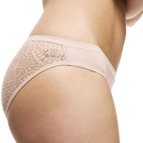 M&S Womens Body Soft Lace Bikini Knickers, 12, Opaline thumbnail 5