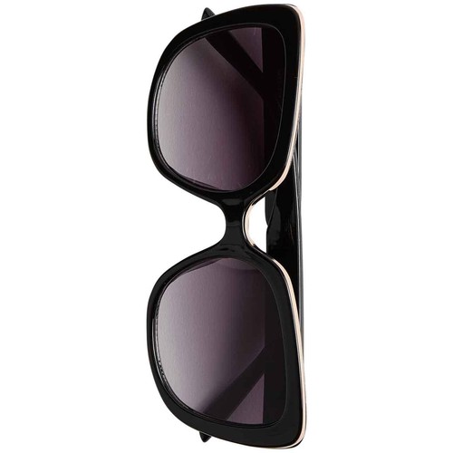 M&S Womens Geometric Cat Eye Sunglasses, Black