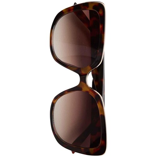 M&S Womens Geometric Cat Eye Sunglasses, Brown Mix