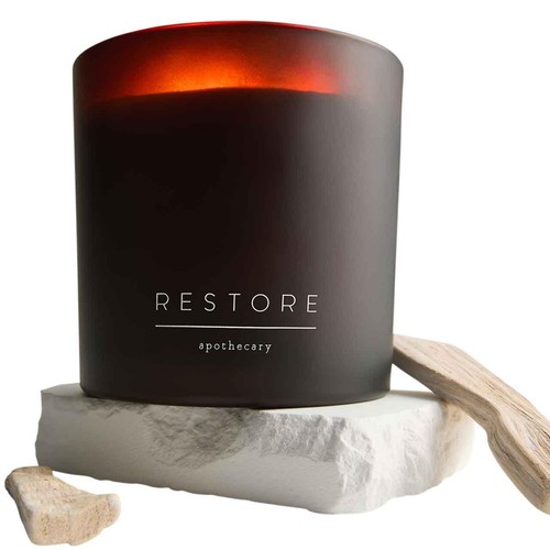 M&S Restore 3 Wick Candle, Amber thumbnail 2