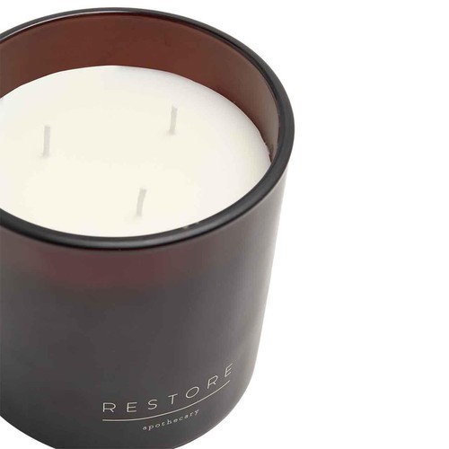 M&S Restore 3 Wick Candle, Amber thumbnail 3