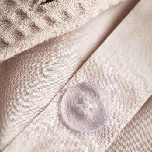 M&S Pure Cotton Waffle Bedding Set, Single (3 ft), Neutral thumbnail 6