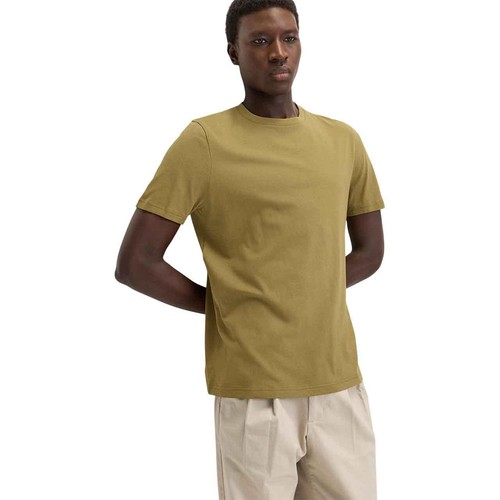 M&S Mens Regular Fit Crew Neck T-Shirt, XL, Olive