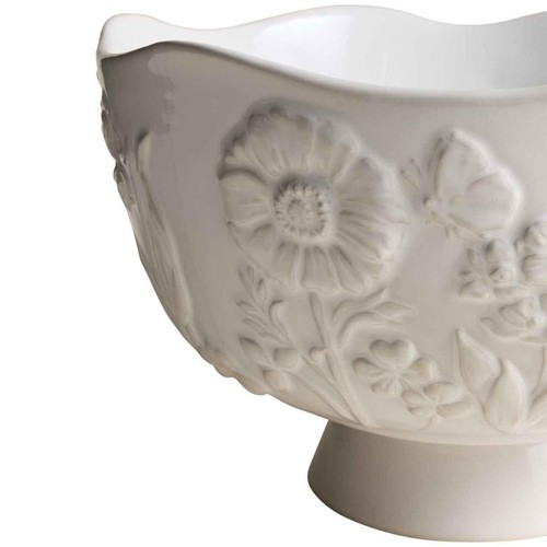 M&S Spring Meadow Footed Serving Bowl, Cream thumbnail 4