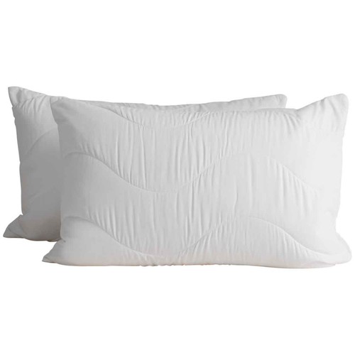 M&S Smart Wash And Dry Anti Allergy Pillow Protectors, White