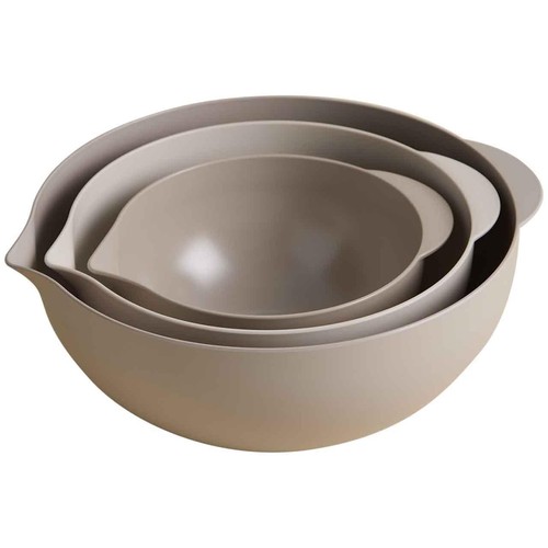 M&S Set of 3 Stacking Mixing Bowls, Cream thumbnail 2