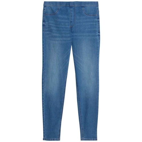 M&S Womens Pull on High Waisted Jegging, Size 12, Extra Short, Indigo