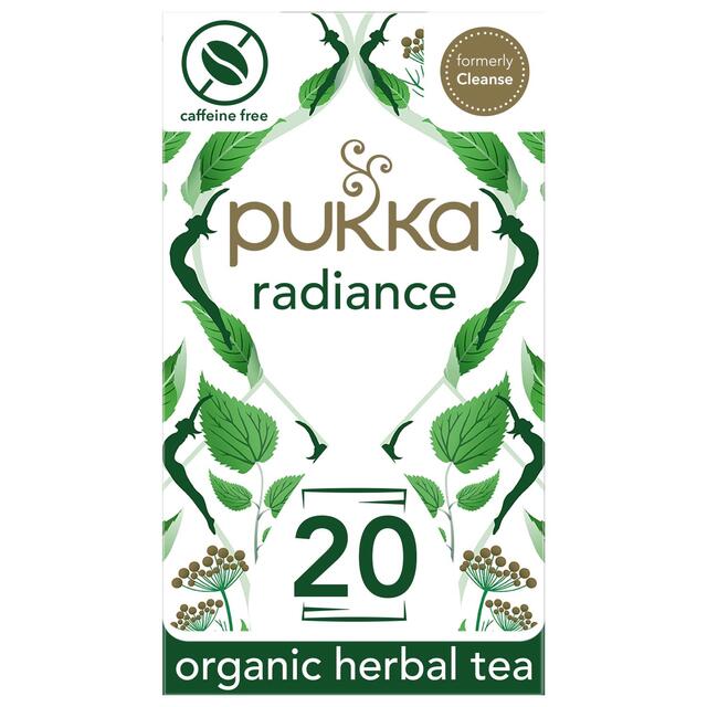 Pukka Organic Radiance Tea 20 Home Compostable Herbal Tea Bags