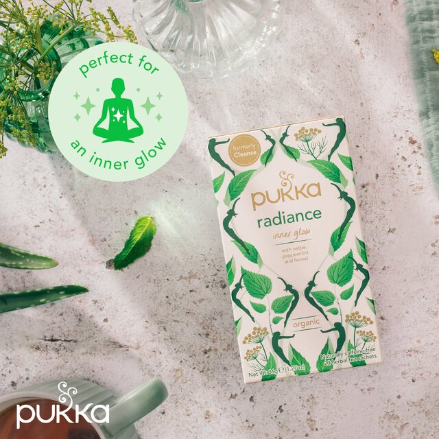 Pukka Organic Radiance Tea 20 Home Compostable Herbal Tea Bags thumbnail 8