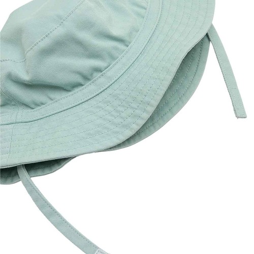 M&S Baby Cotton Bucket Hat, 6-12M, Green thumbnail 3