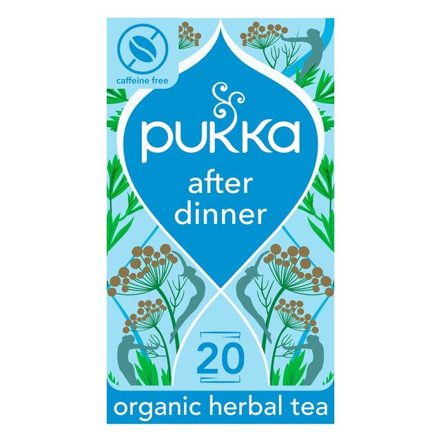 Pukka Organic After Dinner 20 Home Compostable Herbal Tea Bags 40g