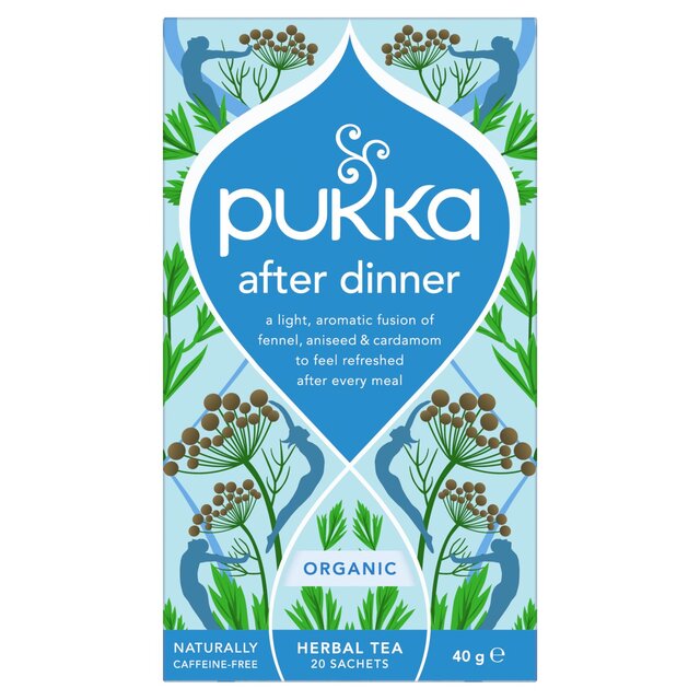 Pukka Organic After Dinner 20 Home Compostable Herbal Tea Bags 40g thumbnail 2