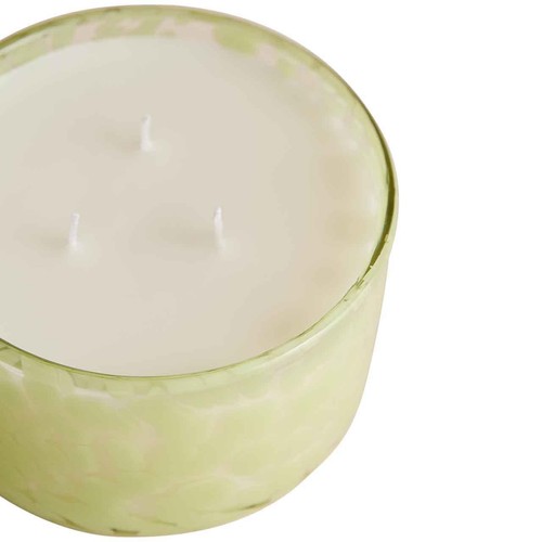 M&S Bamboo & Orris Glass 3 Wick Candle, One Size, Blue Mix thumbnail 2