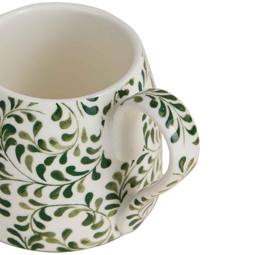 M&S Floral Tapered Mug, Green thumbnail 2