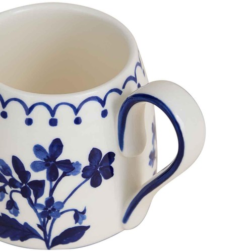 M&S Floral Tapered Mug, Navy thumbnail 3