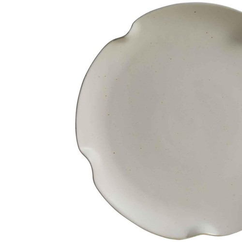 M&S Crimped Scallop Dinner Plate, Cream thumbnail 4