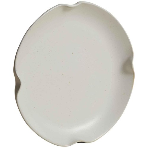 M&S Crimped Scallop Side Plate, Cream