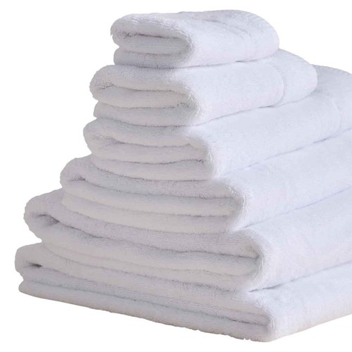 M&S Egyptian Cotton 650GSM Face Towels, White