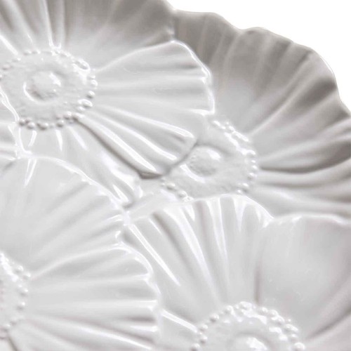 M&S Floral Platter, White thumbnail 5